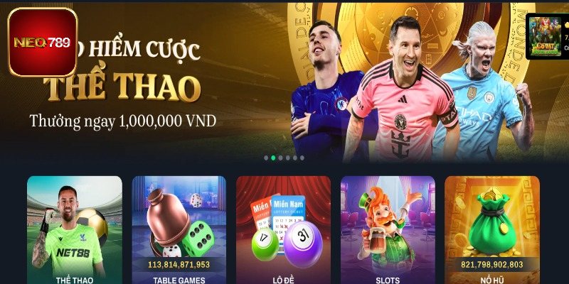 Các sảnh cược thể thao Neo789 dành cho hội viên