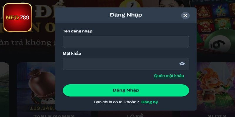 Hướng dẫn đăng nhập Neo789 chi tiết trên website