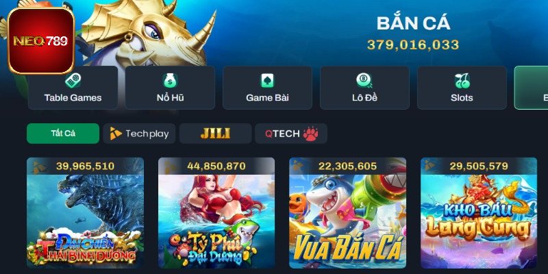 Khái quát sảnh bắn cá Neo789