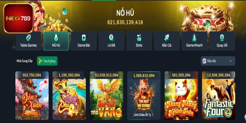 Khái quát sảnh nổ hũ Neo789