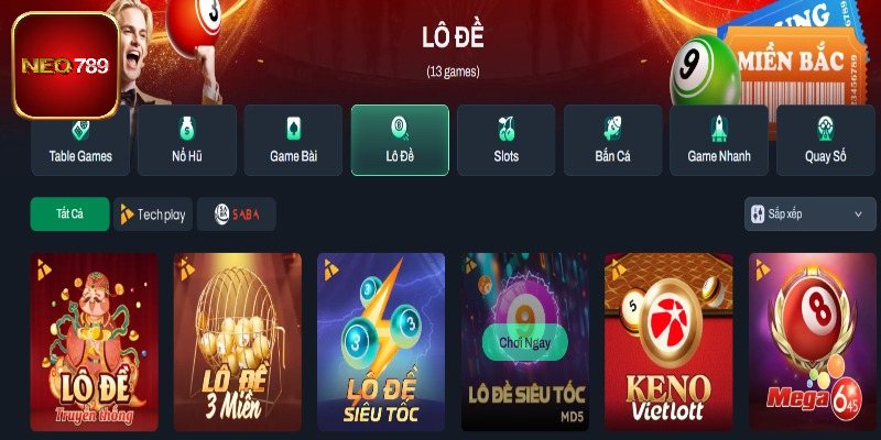 Khái quát về sảnh lô đề Neo789