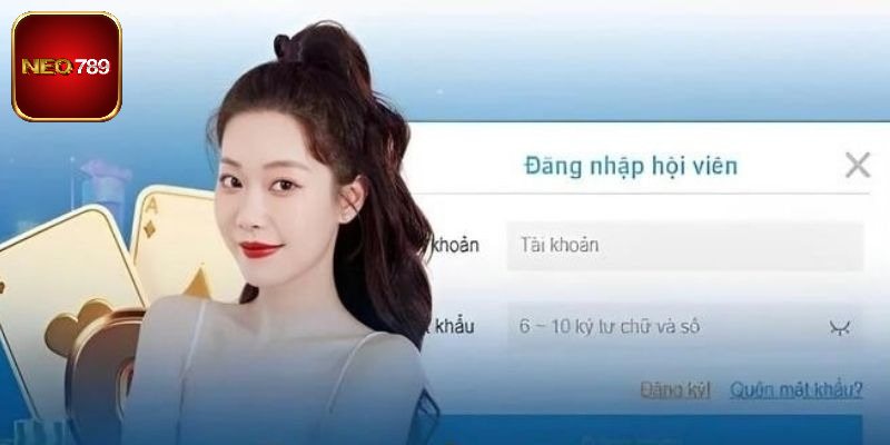 Thao tác đăng nhập trên app