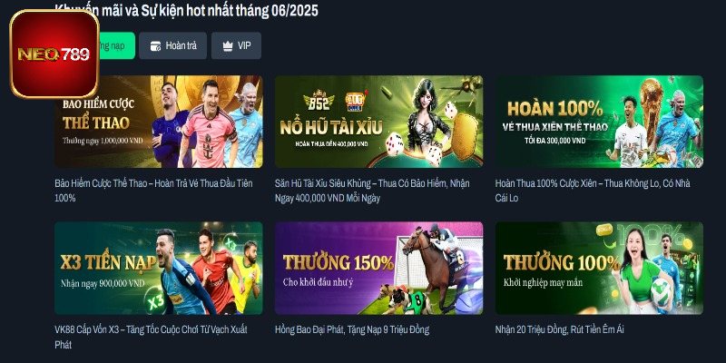 Tổng hợp các khuyến mãi chỉ có tại nhà cái