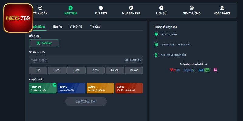 Ưu điểm khi thanh toán qua các hình thức tại Neo789